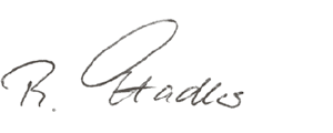 Prof. Rupert Stadler (Handschrift)